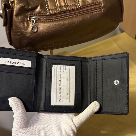 Metallic Bronze Shoulder Bag - Picture 7 of 8